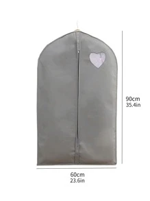 1 pieza cubierta de polvo de ropa con corazón - Gris - Ver 2