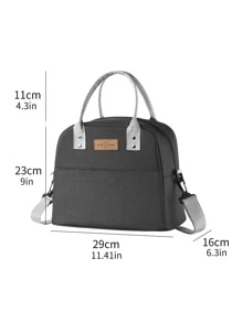 1 pieza Bolsa térmica portátil - Negro - Ver 2