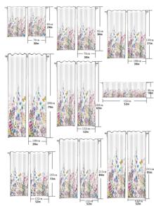 1 Hoa Văn Bướm Sheer Màn Hiện Đại Polyester Lọc Sáng Riêng Tư Màn Sheer Cho Phòng Khách - Nhiều màu - Xem 2