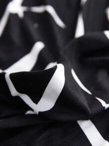 1入組裝滌綸沙發套圖形圖案荷葉邊彈力沙發套適用於客廳 - 彩色 - 查看 8