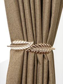 1pc Leaf Curtain Tieback - Gold - View 5