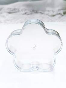 1入組PMMA桌面儲物盒創意透明花卉設計收納托盤適合家用 - 無色 - 查看 4