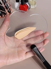 化妆品彩妆盘，专业化妆品混合彩妆盘刮刀化妆师工具，美容院彩妆霜混合调色板化妆美甲调色板，美甲用品，美甲工具，美甲工具，返校，指甲，按压指甲的美甲工具，修甲修脚工具 - 無色 - 查看 3