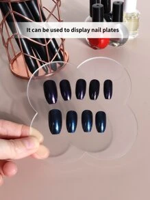 化妆品彩妆盘，专业化妆品混合彩妆盘刮刀化妆师工具，美容院彩妆霜混合调色板化妆美甲调色板，美甲用品，美甲工具，美甲工具，返校，指甲，按压指甲的美甲工具，修甲修脚工具 - 無色 - 查看 4