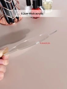 化妆品彩妆盘，专业化妆品混合彩妆盘刮刀化妆师工具，美容院彩妆霜混合调色板化妆美甲调色板，美甲用品，美甲工具，美甲工具，返校，指甲，按压指甲的美甲工具，修甲修脚工具 - 無色 - 查看 6