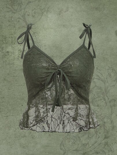 Fairycore Lace Knot Cami Top