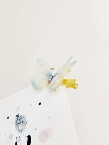 2 piezas Horquilla con diseño de mariposa - Multicolor - Ver 3