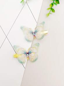 2 piezas Horquilla con diseño de mariposa - Multicolor - Ver 5