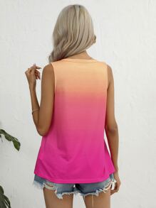 SHEIN LUNE Áo khoác và áo lót dành cho xe tăng nữ Ombre Giải trí - Nhiều màu - Xem 2