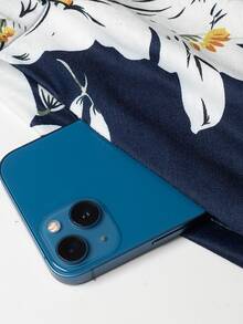 印花隱藏口袋連衣裙