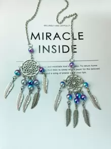 1pc Dreamcatcher Design Car Hanging Ornament - Multicolor - View 3