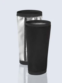 防曬防UV 2入組合成橡膠運動手臂套 - 黑色 - 查看 3