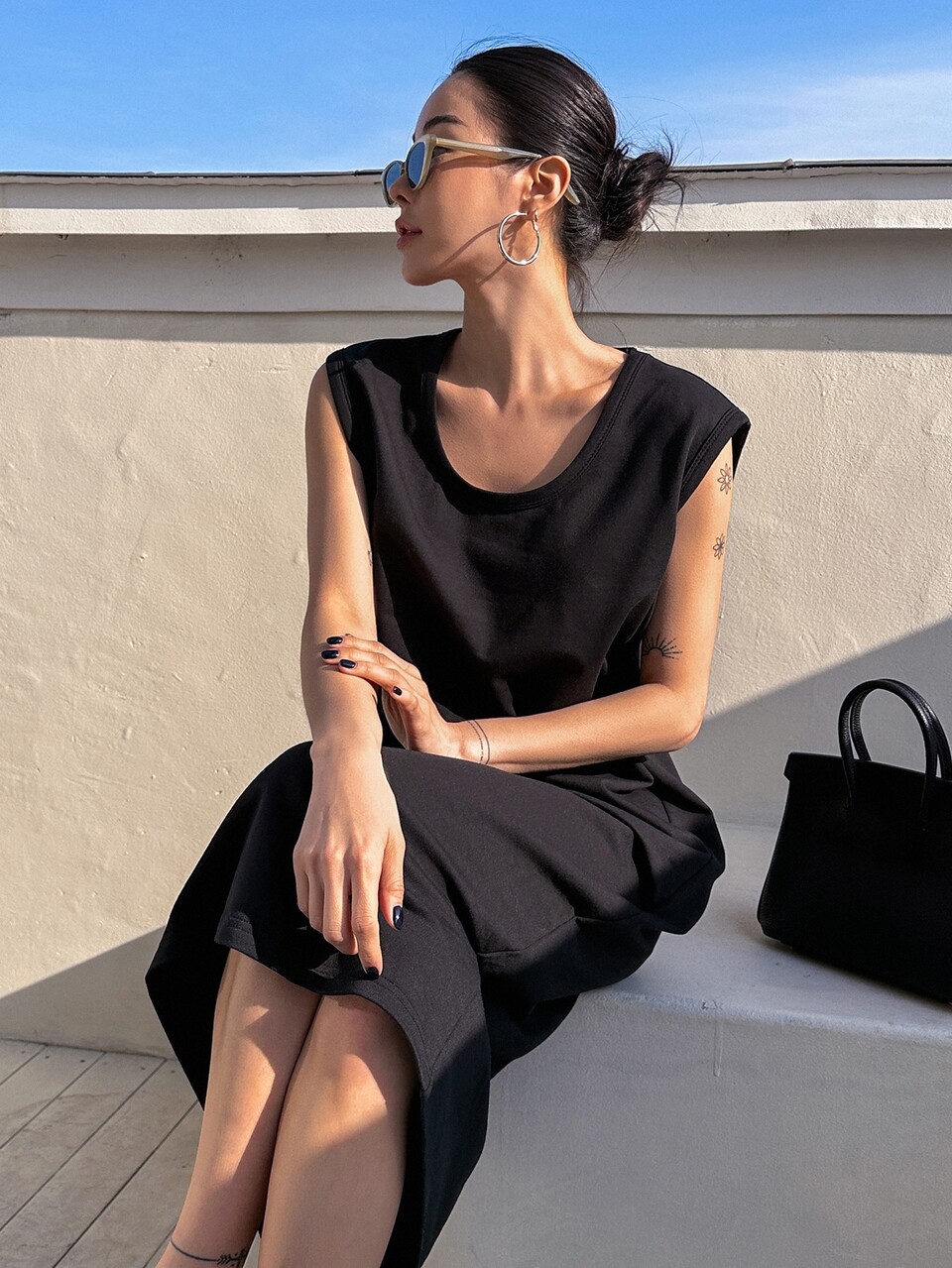 Solid Tank Dress