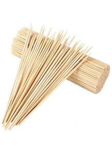 80pcs/set Bamboo Fork, Minimalist Dinner Fork For Kitchen - Apricot - View 1