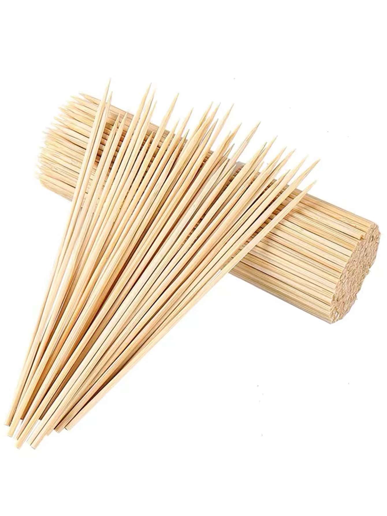 80pcs/set Bamboo Fork, Minimalist Dinner Fork For Kitchen - Apricot - View 1