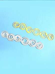 1入組哈德菲爾德鋼切割模具幾何設計DIY蝕刻模板工藝模具 - 銀色 - 查看 3