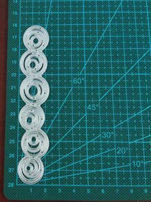 1入組哈德菲爾德鋼切割模具幾何設計DIY蝕刻模板工藝模具 - 銀色 - 查看 4