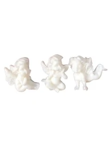 1 件硅胶模具，创意白色天使设计 DIY 硅胶模具，适合 DIY