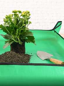 1pc PE Plant Mat, Waterproof Plant Pad For Garden - Green - View 5