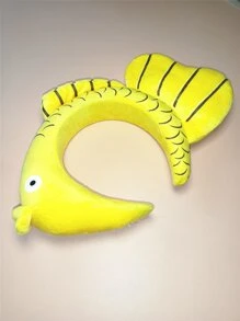 Fish Design Costume Headwear - Yellow - View 2