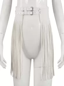 Cinturón con diseño de fleco