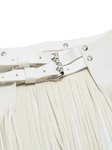 Cinturón con diseño de fleco