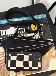 Paper Plane Design Novelty Bag - Black and White - View 8