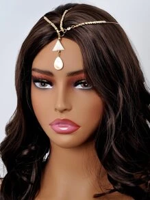 Shell Decor Costume Hair Band - Gold - View 1