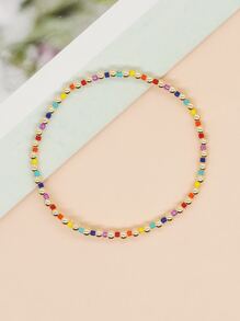 Vòng tay chuỗi hạt màu khối - Nhiều màu - Xem 4