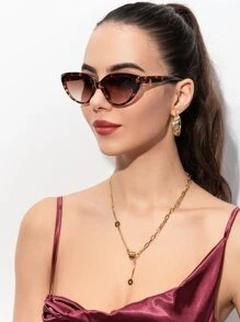 Gafas de sol de ojo de gato de carey - Multicolor - Ver 1