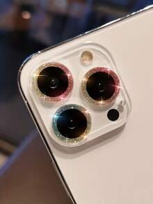 1入組金屬亮絲鏡頭保護適用於iphone - 彩色 - 查看 3