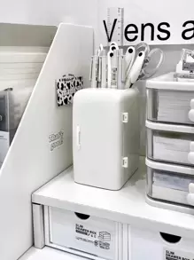 1入組白色DIY冰箱筆筒 - 白色 - 查看 1