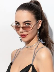 3pcs Retro Cat Eye Small Frame Fashion Eyeglasses For Men & Women, Plastic Classic Style For Outdoor, Travel, Beach, Casual Wear - Multicolor - View 7