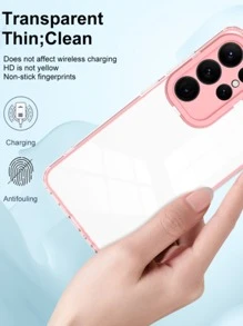 半透明邊緣三合一手機殼 - 淺粉色 - 查看 3