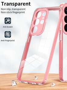 半透明邊緣三合一手機殼 - 淺粉色 - 查看 6