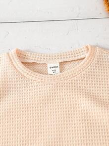 Tops con gái lớn màu trơn Giải trí - Màu be - Xem 3