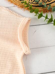 Tops con gái lớn màu trơn Giải trí - Màu be - Xem 5