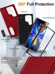 ốp lưng điện thoại chống vỡ có giá đỡ - Gỗ đỏ - Xem 3