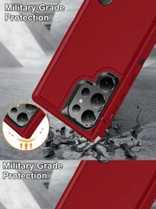 ốp lưng điện thoại chống vỡ có giá đỡ - Gỗ đỏ - Xem 5