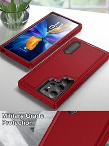 ốp lưng điện thoại chống vỡ có giá đỡ - Gỗ đỏ - Xem 8