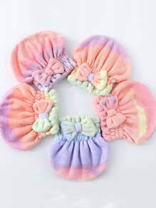 1pc Bow Decor Random Hair Drying Towel - Multicolor - View 2
