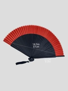 1 pieza Abanico de color mixto plegable - Multicolor - Ver 3