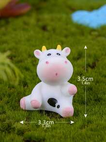 QYeah 1 件牛形随机装饰工艺品，小卡通可爱装饰品，适合家居装饰最佳礼物