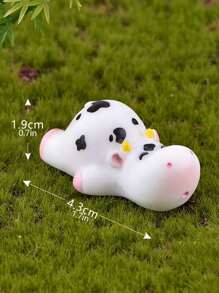 QYeah 1 件牛形随机装饰工艺品，小卡通可爱装饰品，适合家居装饰最佳礼物