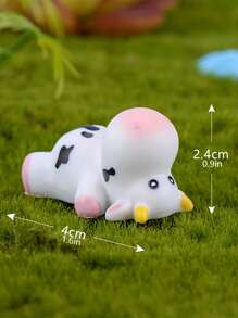 QYeah 1 件牛形随机装饰工艺品，小卡通可爱装饰品，适合家居装饰最佳礼物