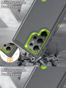 Iphone 16 Anti-Fall Phone Case With Invisible Holder - Grey - View 7