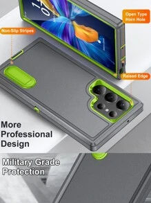 Iphone 16 Anti-Fall Phone Case With Invisible Holder - Grey - View 4