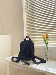 Mochila Infantil Perdida Anti-negro De Dibujos Animados Con Cierre De Cremallera De Nylon, Adecuada Para Las Cuatro Estaciones - Negro - Ver 6