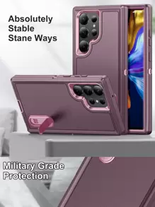 防震军规级基础款，兼容 16，防摔手机壳，带隐形支架，防水防震防刮，生日礼物 - 淺灰紫 - 查看 5
