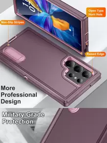 防震军规级基础款，兼容 16，防摔手机壳，带隐形支架，防水防震防刮，生日礼物 - 淺灰紫 - 查看 7